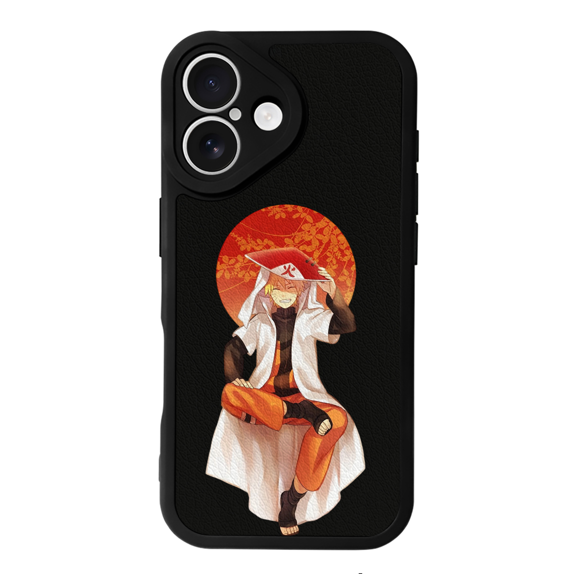 （画像用） NARUTO -ナルト- うずまき ナルト Uzumaki Naruto 【iPhone 16シリーズ対応】シリコンスマホケース（レザー調） 材質：シリコン